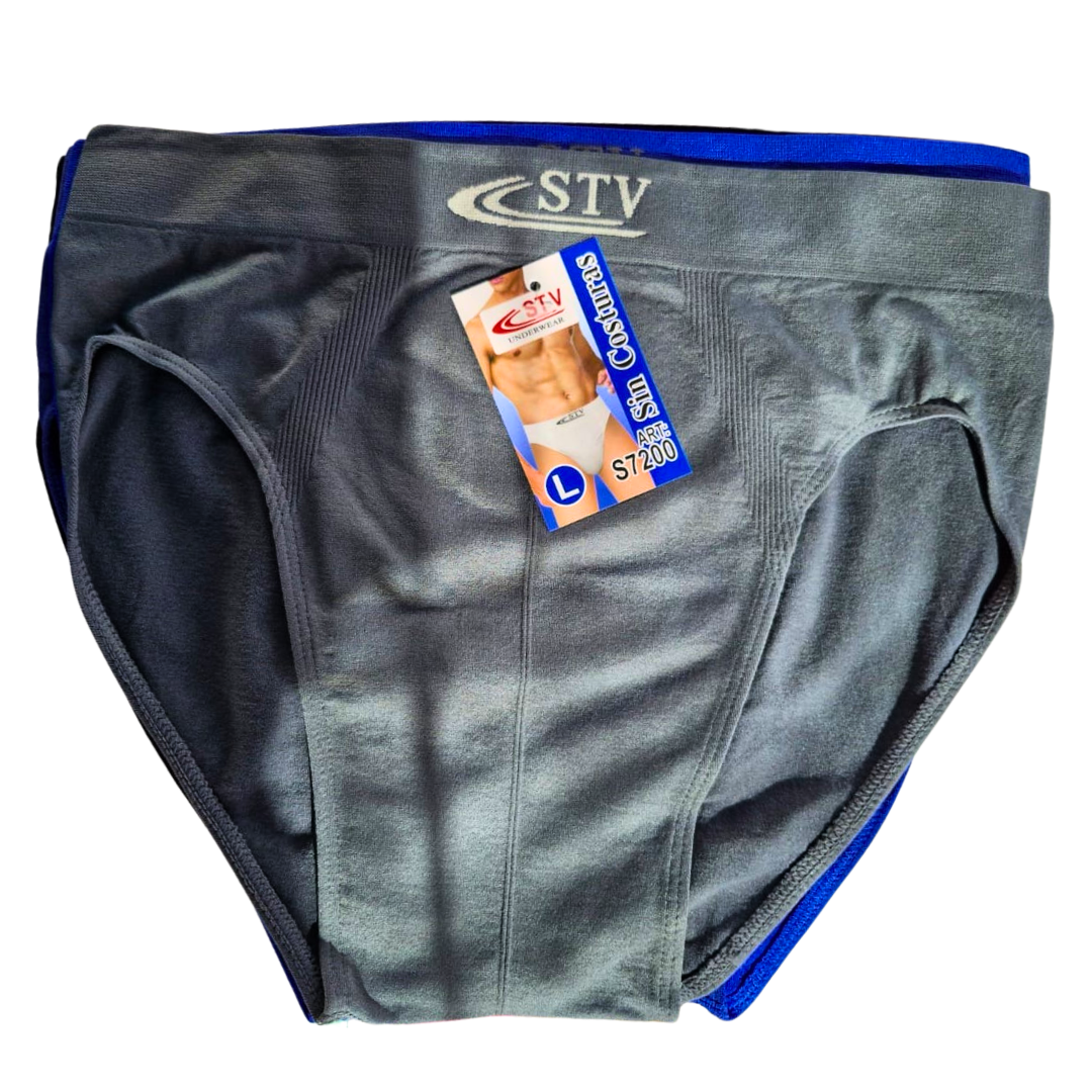 Pack de 3 boxers de algodón con corte en V (STV)